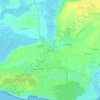 Mapa topográfico Les Aires, altitude, relevo