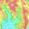 Mapa topográfico La Penchénerie, altitude, relevo