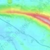 Mapa topográfico Zulueta, altitude, relevo