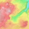 Mapa topográfico Péalat, altitude, relevo
