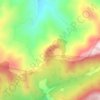 Mapa topográfico Piedra del Águila, altitude, relevo