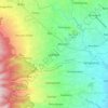 Mapa topográfico Junrejo, altitude, relevo