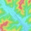 Mapa topográfico Gehren, altitude, relevo