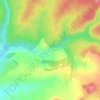 Mapa topográfico Les Fagnes, altitude, relevo