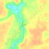 Mapa topográfico Lábrea, altitude, relevo