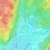 Mapa topográfico Les Échelets, altitude, relevo