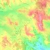 Mapa topográfico Cénac, altitude, relevo