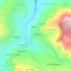 Mapa topográfico Egodawela, altitude, relevo