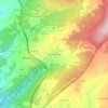 Mapa topográfico Pena de Amigo, altitude, relevo