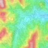 Mapa topográfico Grolier, altitude, relevo