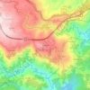 Mapa topográfico Arnadelo, altitude, relevo