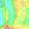 Mapa topográfico Vale, altitude, relevo