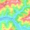 Mapa topográfico La Llave, altitude, relevo