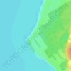 Mapa topográfico Edmore Beach, altitude, relevo