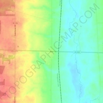 Mapa topográfico Wick, altitude, relevo