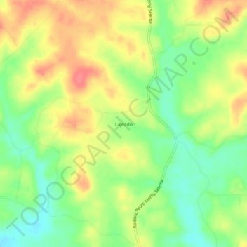 Mapa topográfico Lajeado, altitude, relevo