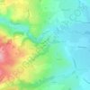 Mapa topográfico Virieux, altitude, relevo