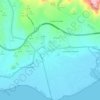 Mapa topográfico La Curva, altitude, relevo