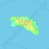 Mapa topográfico Menorca, altitude, relevo