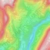 Mapa topográfico La Caserne, altitude, relevo