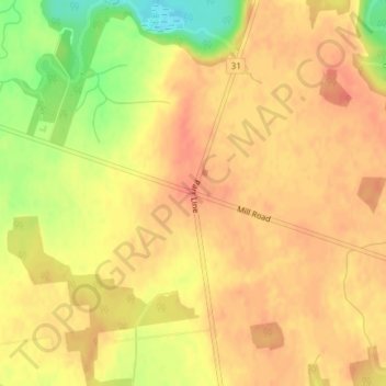 Mapa topográfico Varna, altitude, relevo
