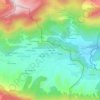Mapa topográfico Les Mourards, altitude, relevo