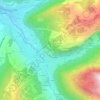 Mapa topográfico La Croix, altitude, relevo