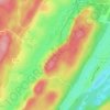 Mapa topográfico Le Duchet, altitude, relevo