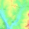 Mapa topográfico Vale de Almoinhas, altitude, relevo