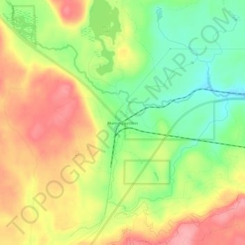Mapa topográfico Munising Junction, altitude, relevo