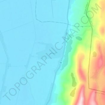 Mapa topográfico Al Hawash, altitude, relevo