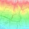 Mapa topográfico Pakem Binangun, altitude, relevo