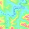 Mapa topográfico Cuevas, altitude, relevo