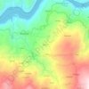 Mapa topográfico Vinhós, altitude, relevo