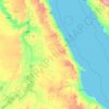 Mapa topográfico Red Sea Governorate, altitude, relevo