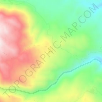 Mapa topográfico Rashah, altitude, relevo
