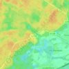 Mapa topográfico Koenigsbruck, altitude, relevo