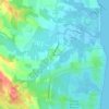 Mapa topográfico Casamozza, altitude, relevo