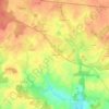 Mapa topográfico La Coussaie, altitude, relevo