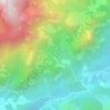 Mapa topográfico Alto Petrópolis, altitude, relevo