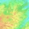 Mapa topográfico Le Peyrot, altitude, relevo