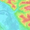 Mapa topográfico Font Darlan, altitude, relevo