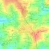 Mapa topográfico Montgerval, altitude, relevo