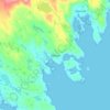 Mapa topográfico Mànais, altitude, relevo