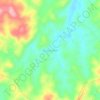 Mapa topográfico Doce Grande, altitude, relevo
