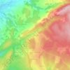 Mapa topográfico Les Forges, altitude, relevo