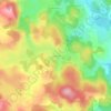 Mapa topográfico Le Gibertès, altitude, relevo