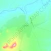 Mapa topográfico Cazombo, altitude, relevo