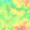 Mapa topográfico La Vinière, altitude, relevo