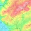 Mapa topográfico La Bihellerie, altitude, relevo